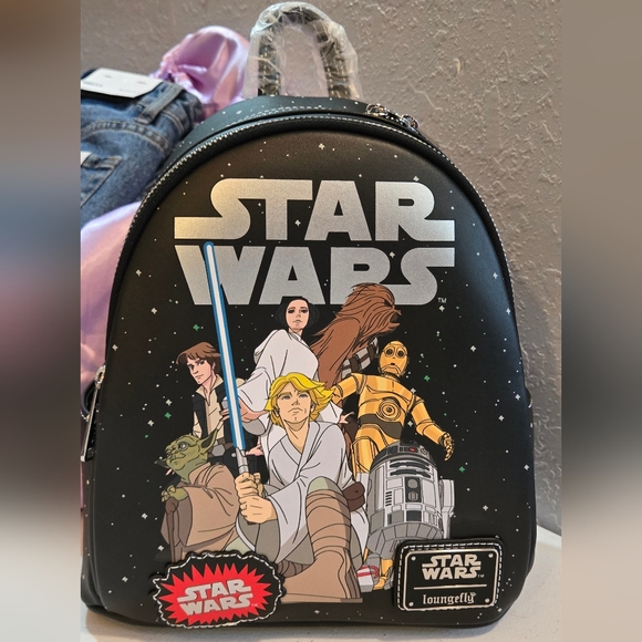Loungefly Other - NWT Loungefly Glow-in-the-Dark Star Wars Backpack